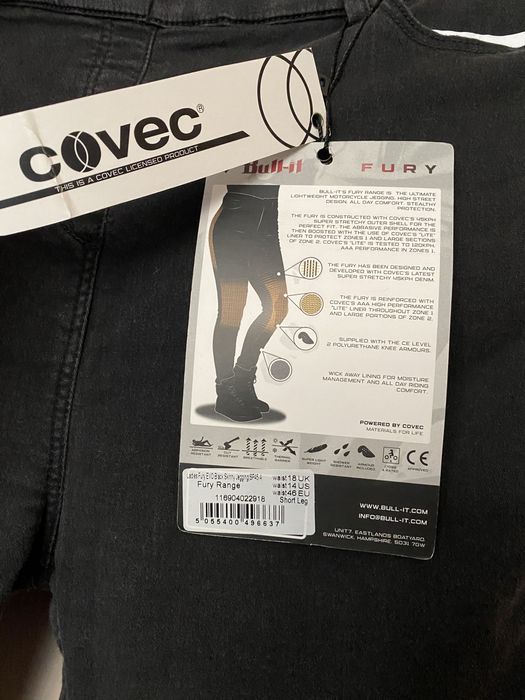 Мотоджинси bull-it ladies fury evo black skinny