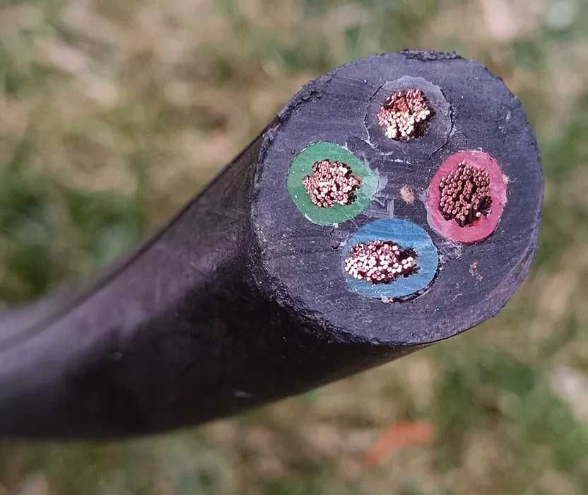 Przewód kabel okrągły warsztatowy ziemny linka miedz 2x2,5; 4x4; 4x10;