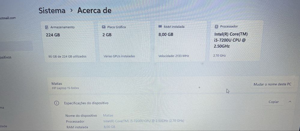Computador Portátil Hp