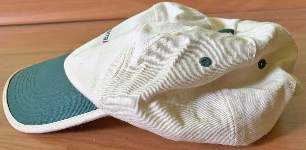 Boné Cap Unissexo, Bege e Verde, Novo