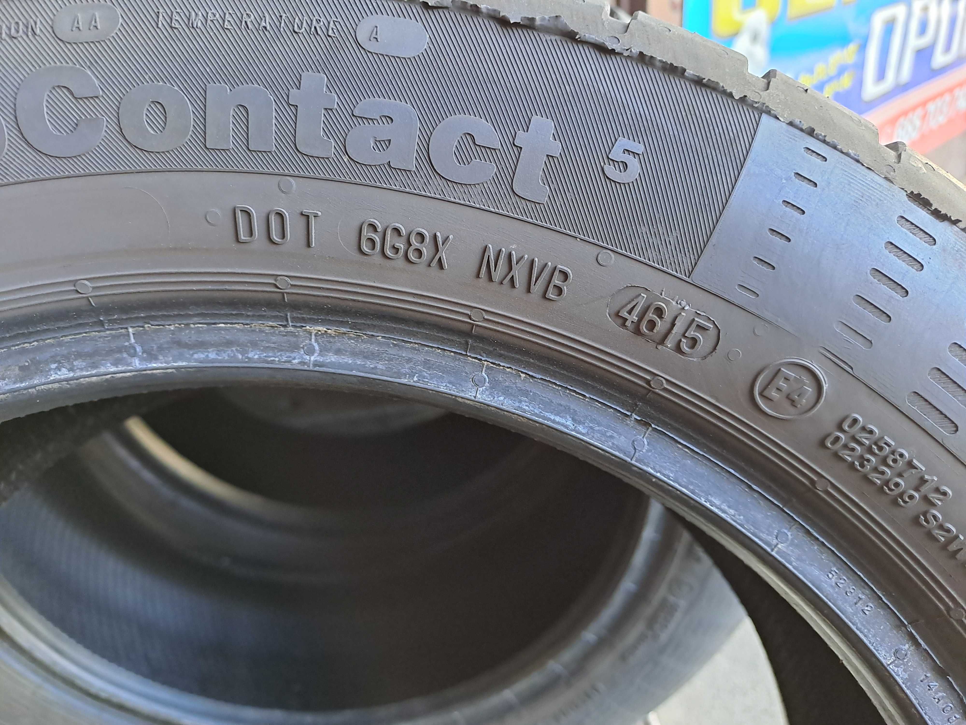 185/55r15 continental opony letnie uzywane sprzedam 2szt lub 4szt