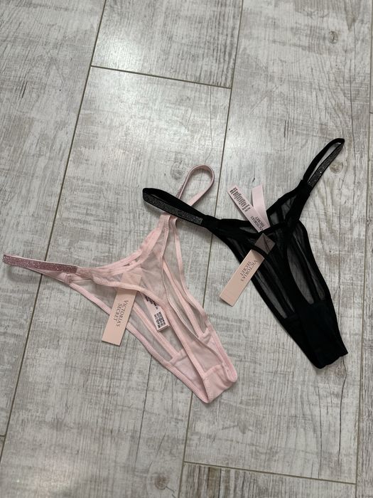 Трусики Victoria’s Secret з камінчиками камінцями зі стразами стрінги