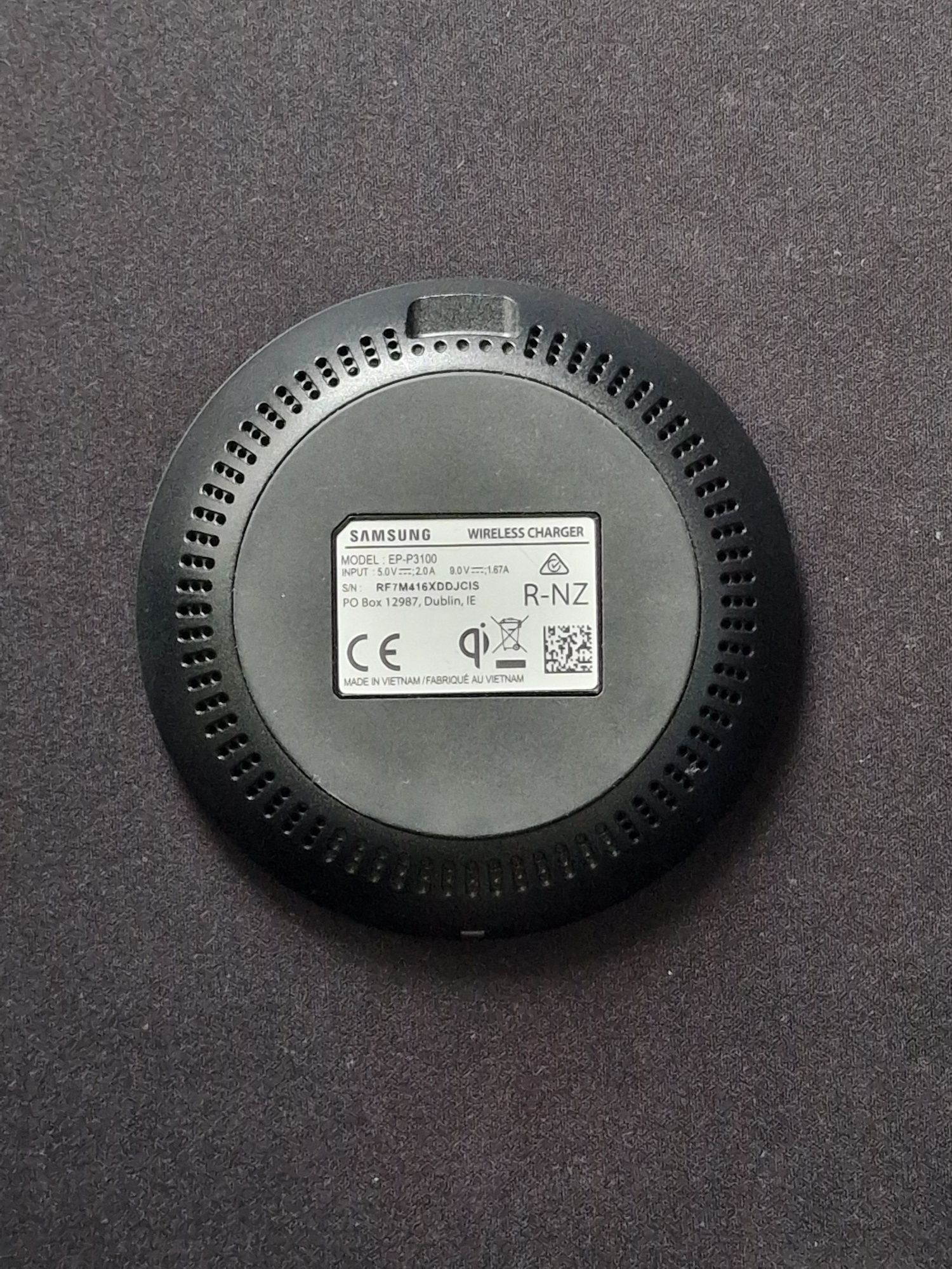 Carregador sem fios Samsung EP-3100