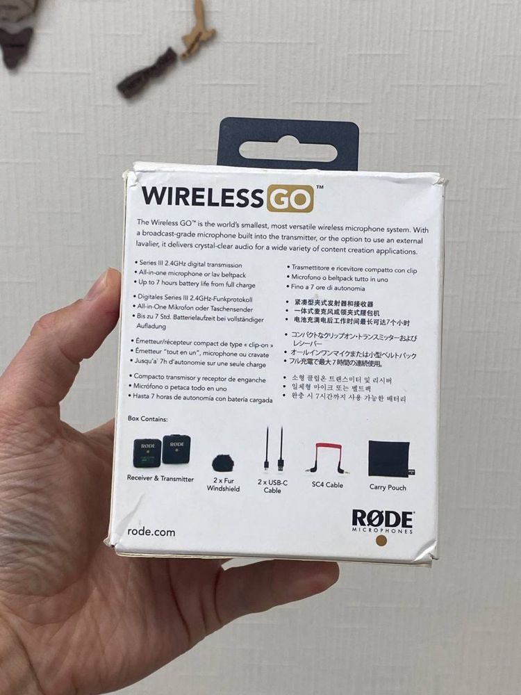 Rode Wireless GO Compact Microphone System