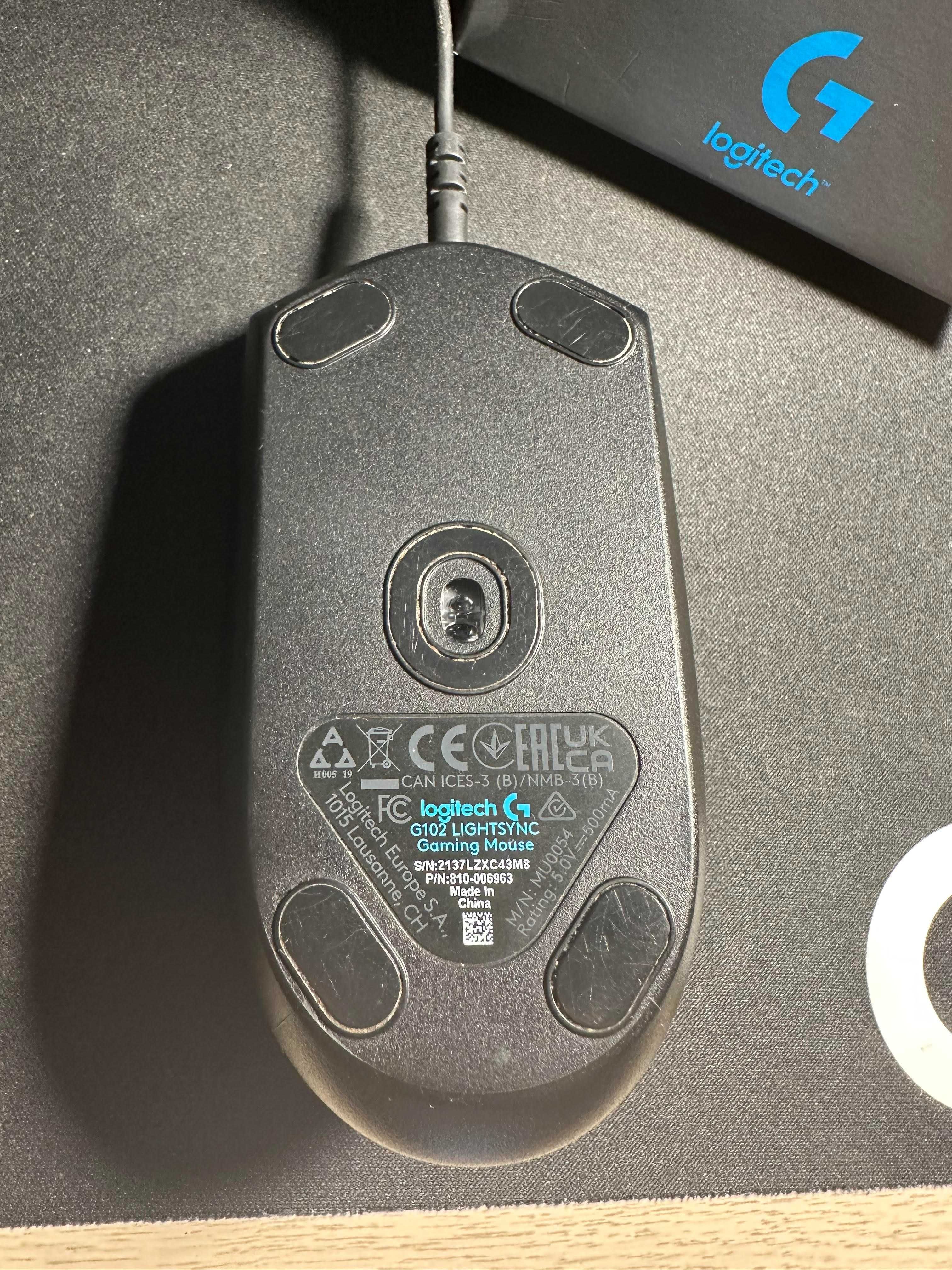 Mysz Logitech G102 Lightsync Gaming Mouse Black