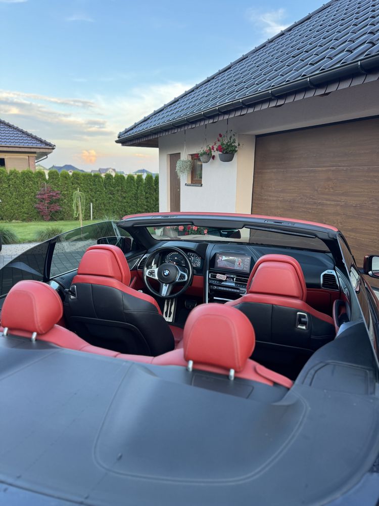 BMW M850i xDrive, 4.4 V8 530hp, 2019r, cabrio, 57tys km, dociag drzwi