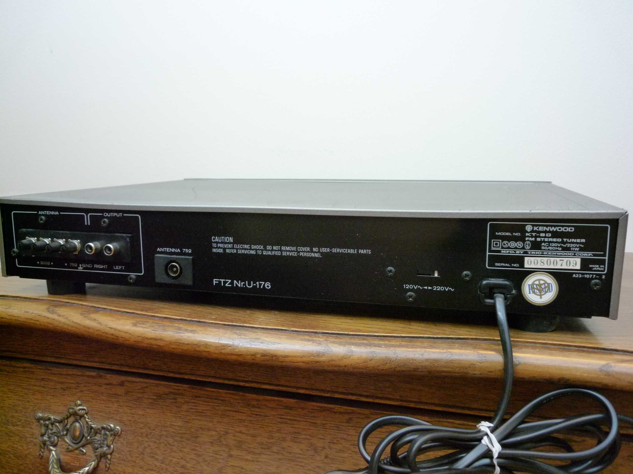 Radio KENWOOD KT-80 Tuner Vintage st. idealny