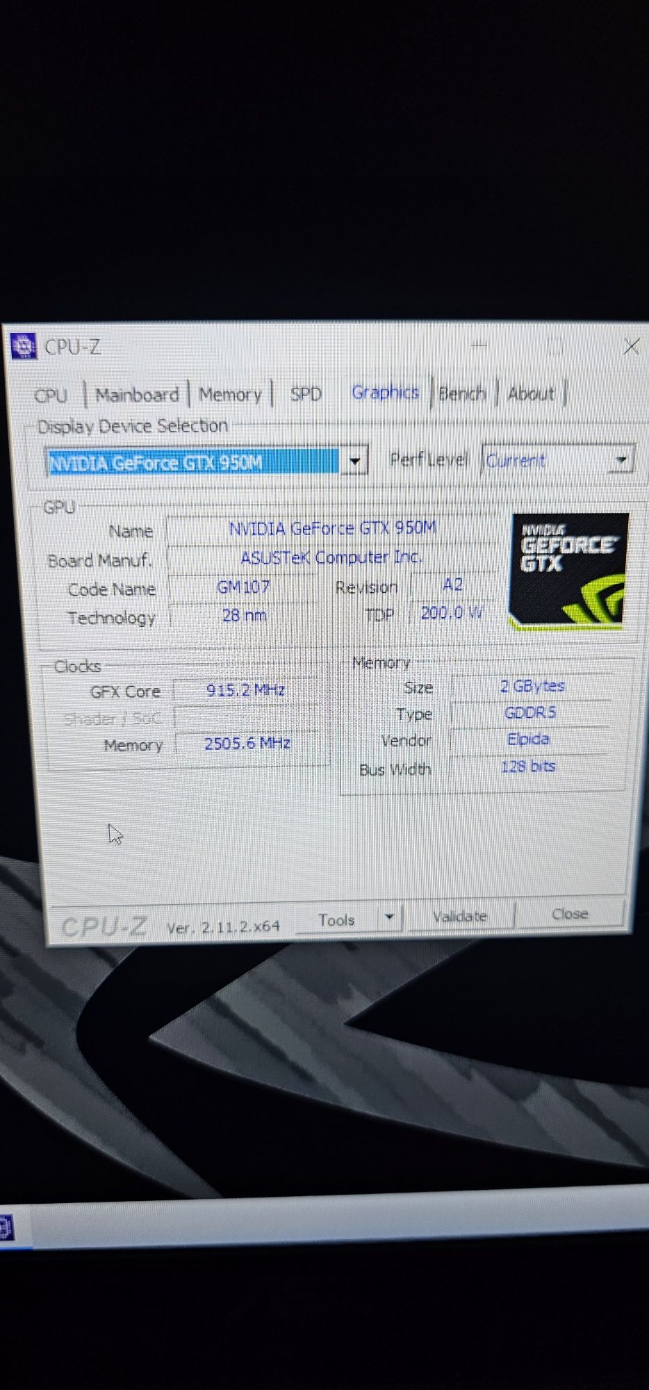 Portátil Asus ROG FZ50V i5 nvidia gtx 950 16gb RamM