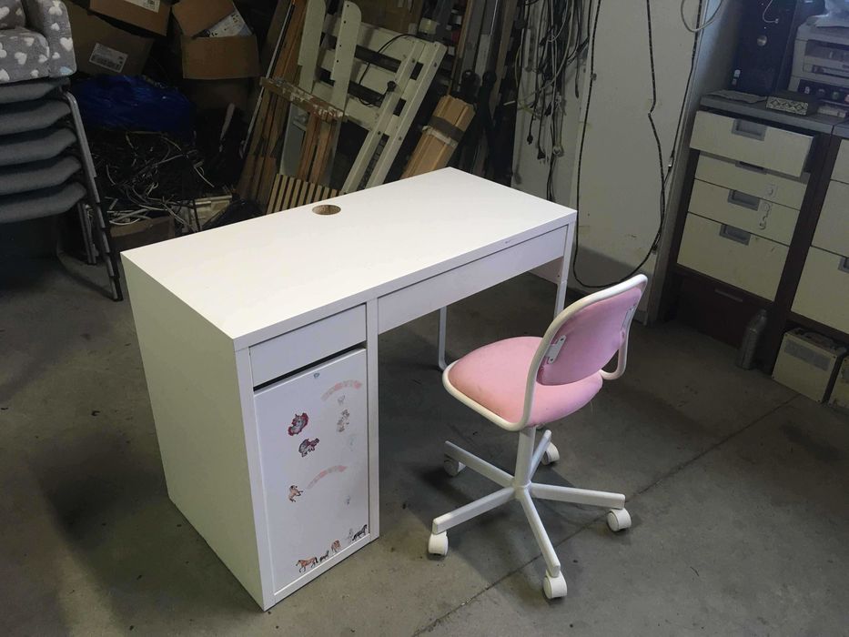 Biurko ikea białe MICKE