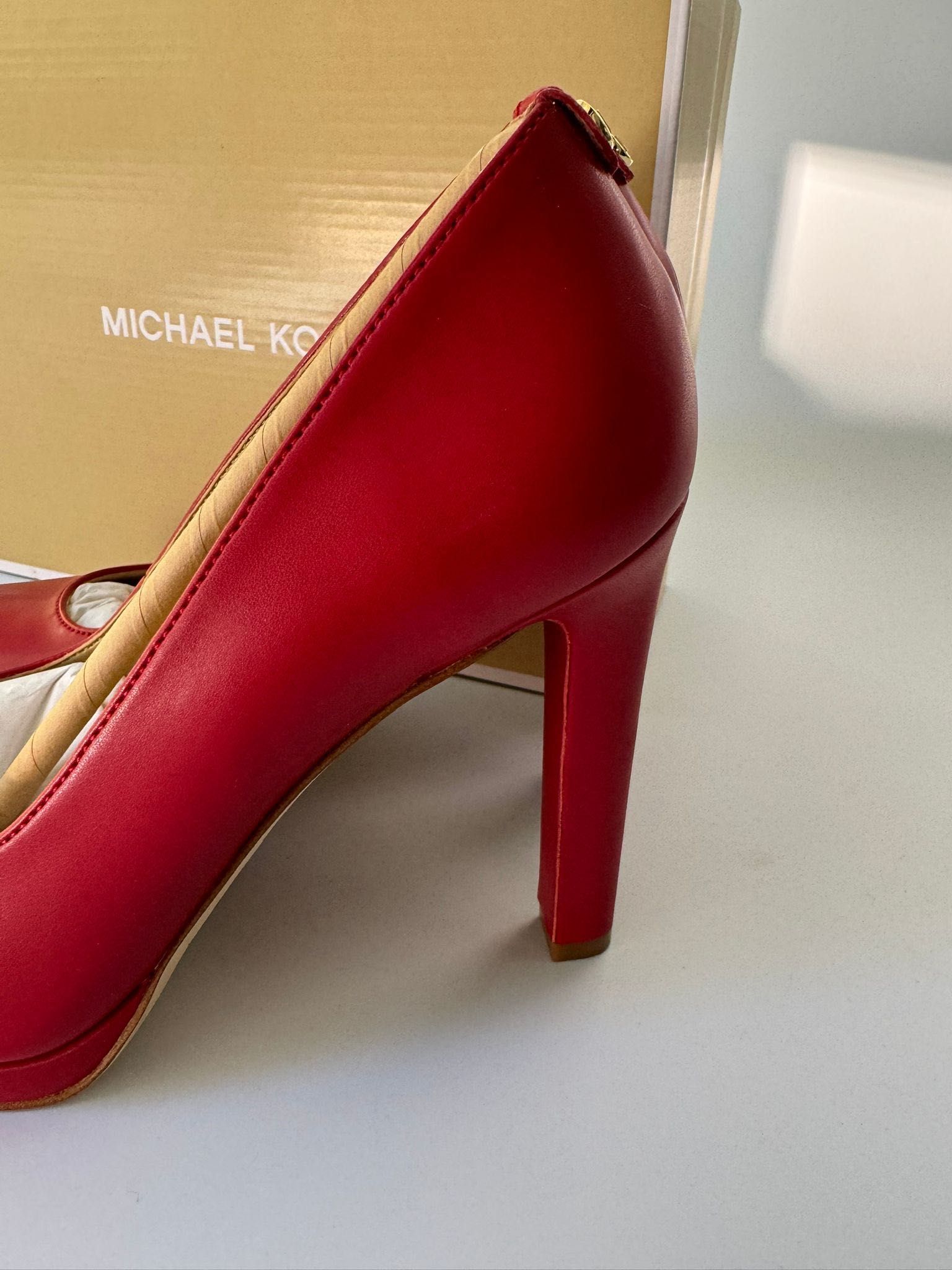 Nowe buty na obcasie szpilki MICHAEL KORS czerwone 36
