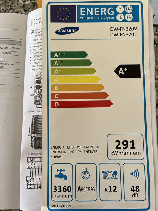 Máquina Loiça Samsung DW FN320W - ler anúncio