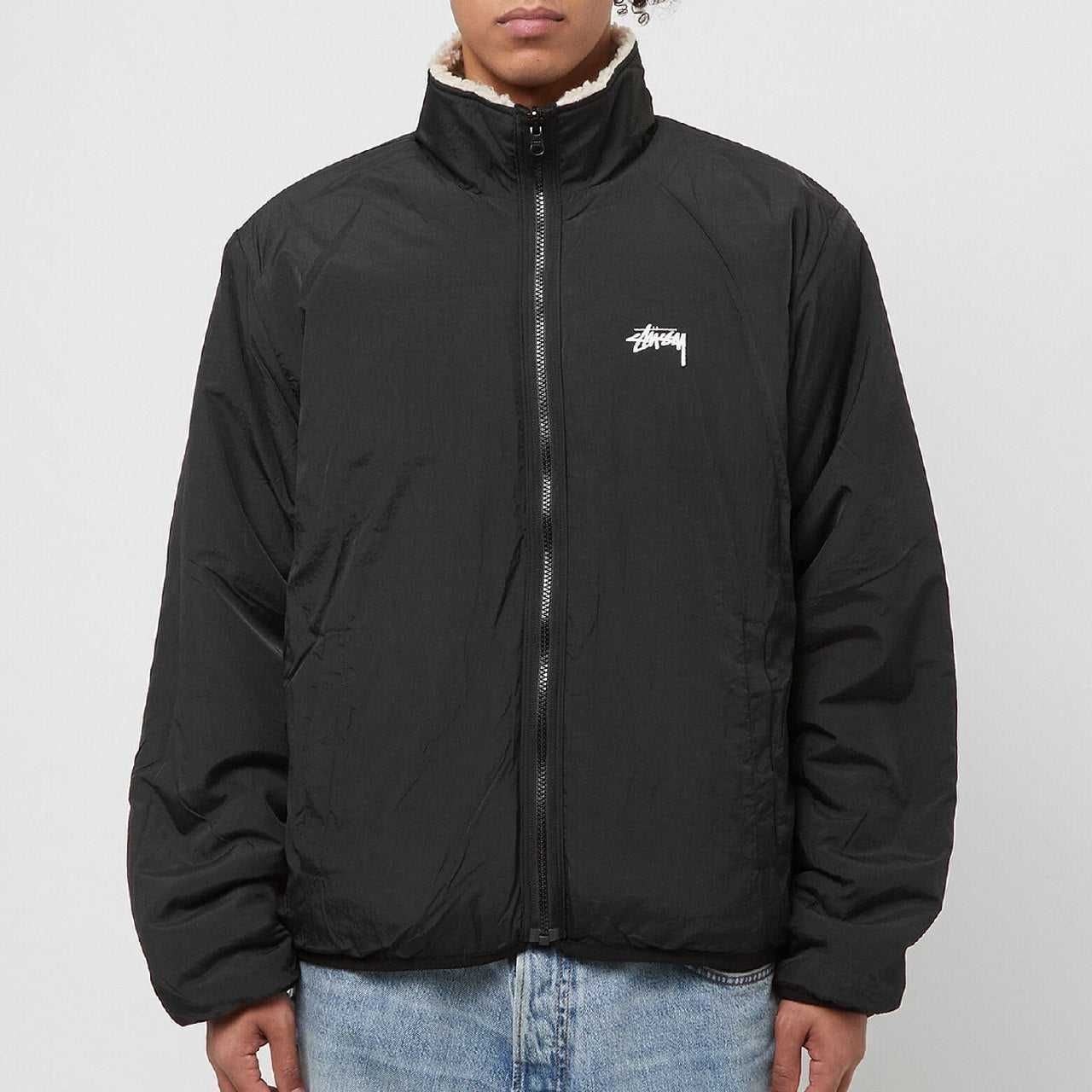 Куртка двостороння  STUSSY Sherpa Reversible Jacket Beige