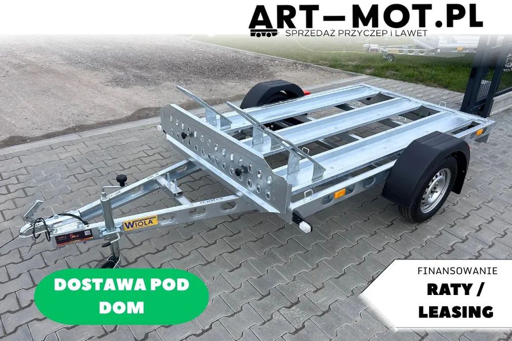 Wiola MOTO N3 / DOSTAWA! / 244x146cm / DMC 750kg / SPAWANA / NAJAZD / MOTOCYKLÓWKA  RATY! LEASING! przyczepka do przewozu motocykli bardzo SOLIDNA