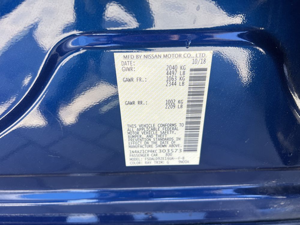 Продам Ниссан Лиф Nissan leaf 2 2018г