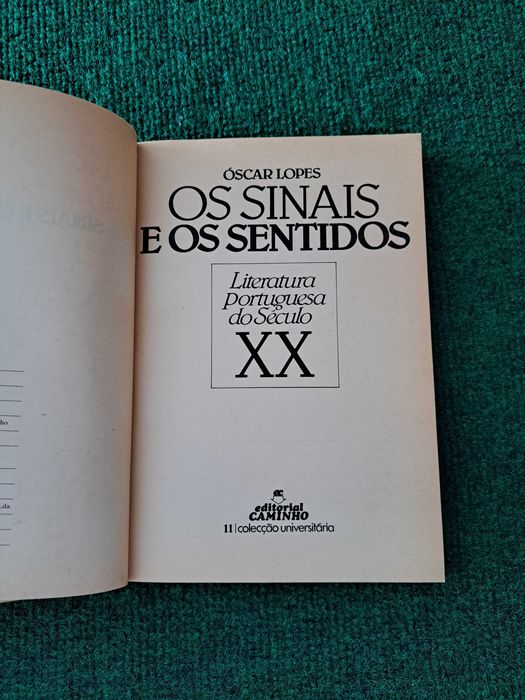 Os Sinais e Os Sentidos - Óscar Lopes