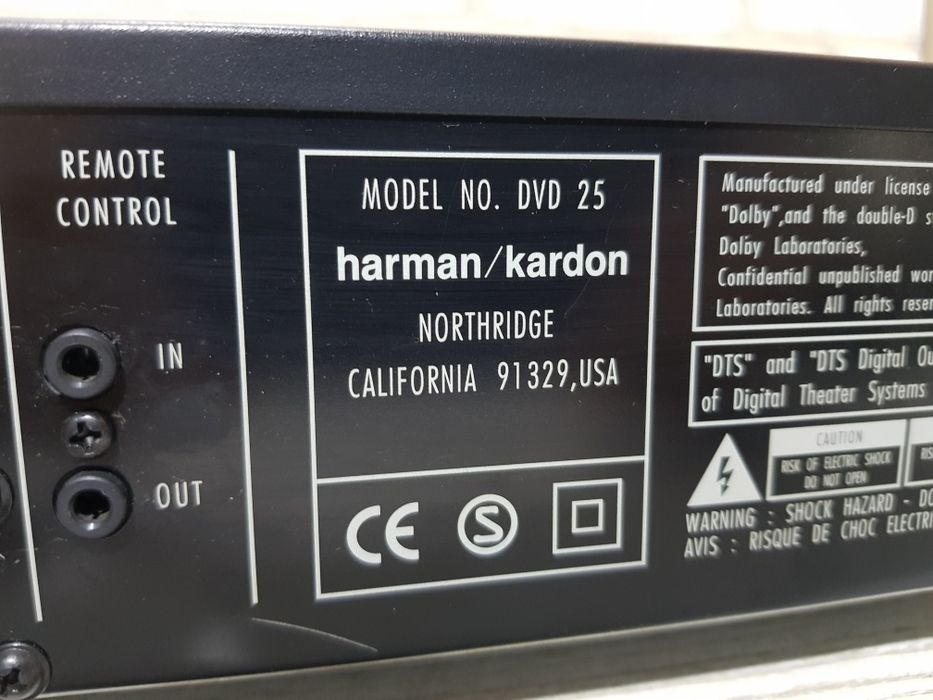 DVD/CD програвач/проигрыватель Harman/kardon DVD 25 б/у з Німеччини