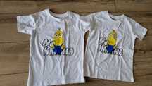 2 pak koszulek minionki 122/128 nowe