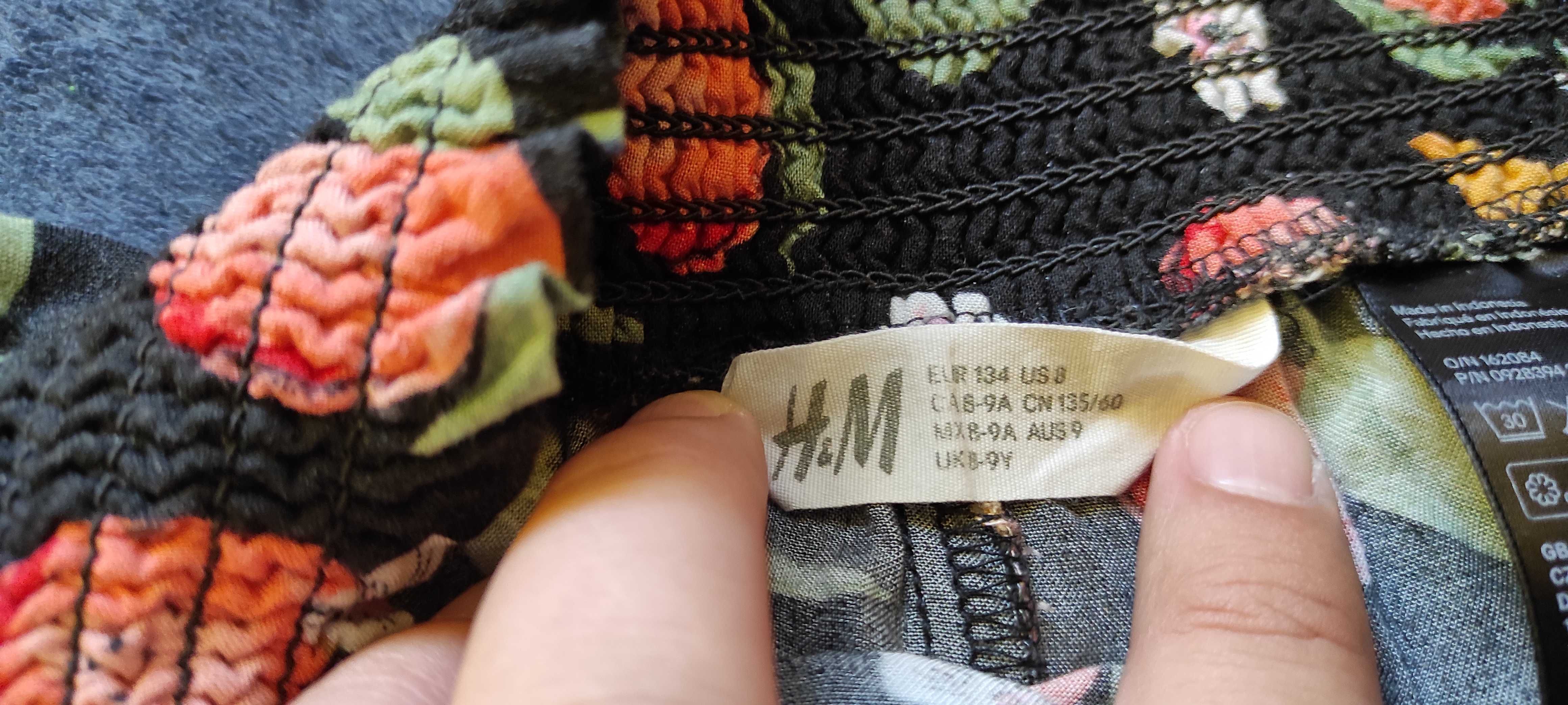Tkaninowe spodnie dla dziewczynki - H&M - rozm. 134