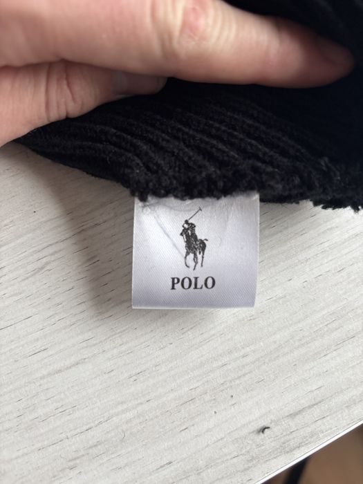Czapka zimowa ralph lauren z bialym logiem
