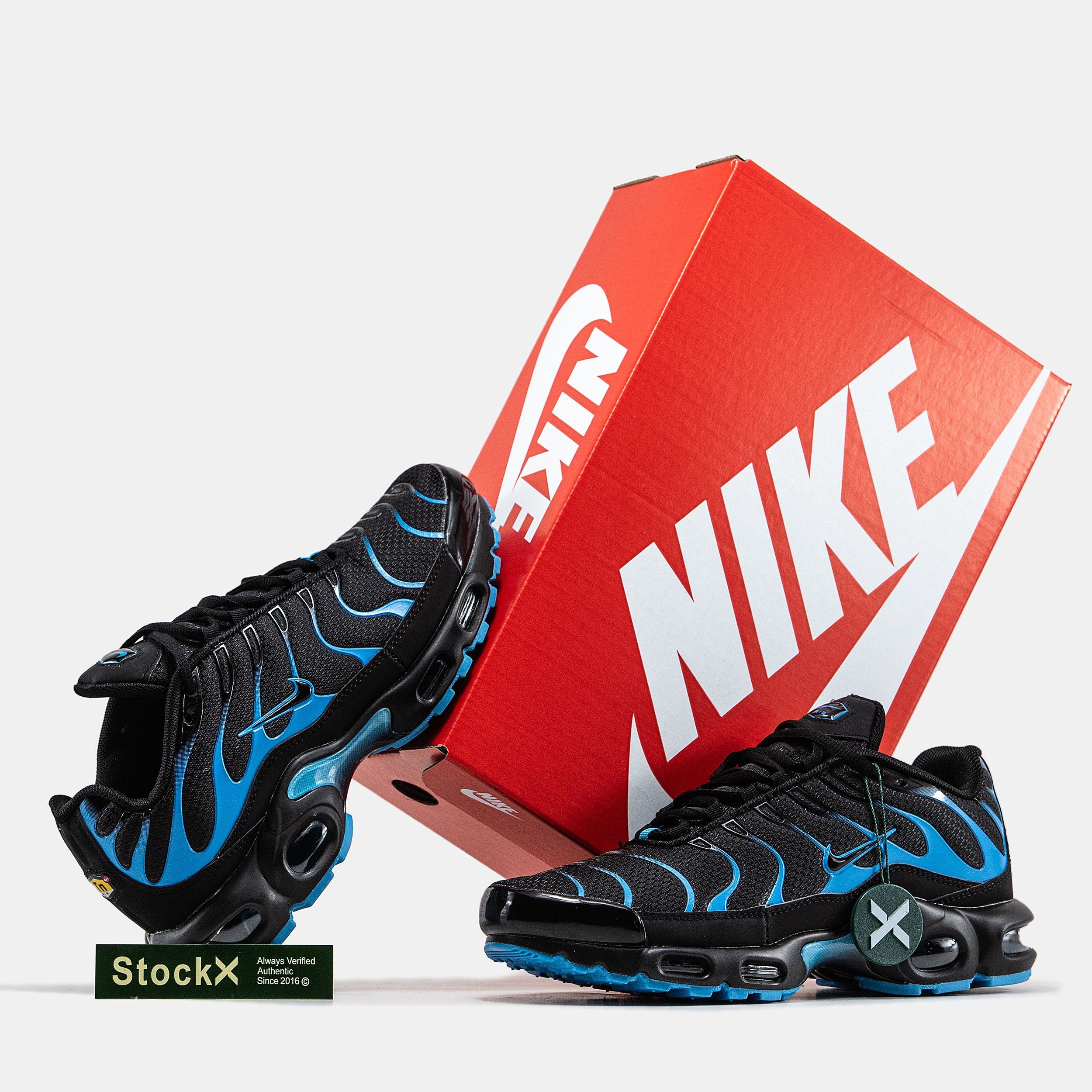 Мужские кроссовки Nike Air Max Tn Plus black&blue. Размеры 40-46