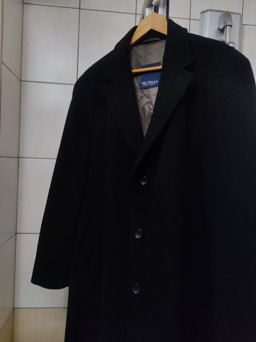 płaszcz XL McNeal coat dyplomatka overcoat wełna wool wełniany wool bl