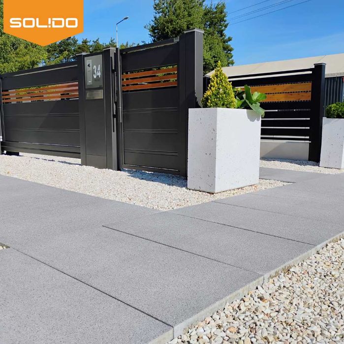 Płyta betonowa Novator Solo 100x50x8cm | tytan szary jasny | mikrofaza