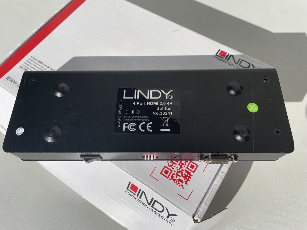 4 Port HDMI 2.0 4K 18G Splitter LINDY