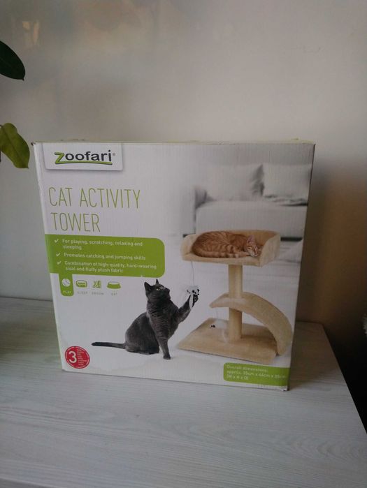 Okazja! - Drapak dla kota Zoofari - Cat  Activity Tower