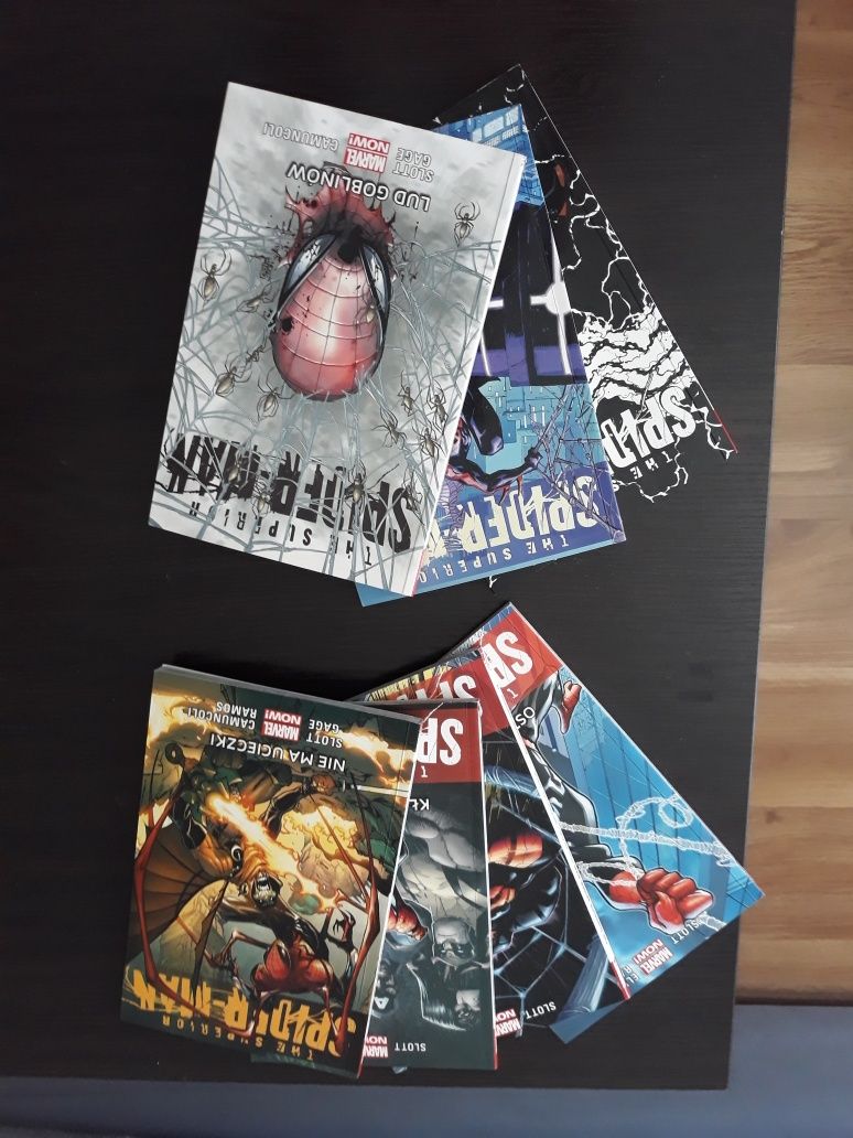 The Superior Spider-man tom 1, 2, 3, 4, 5, 6, 7 Komplet.