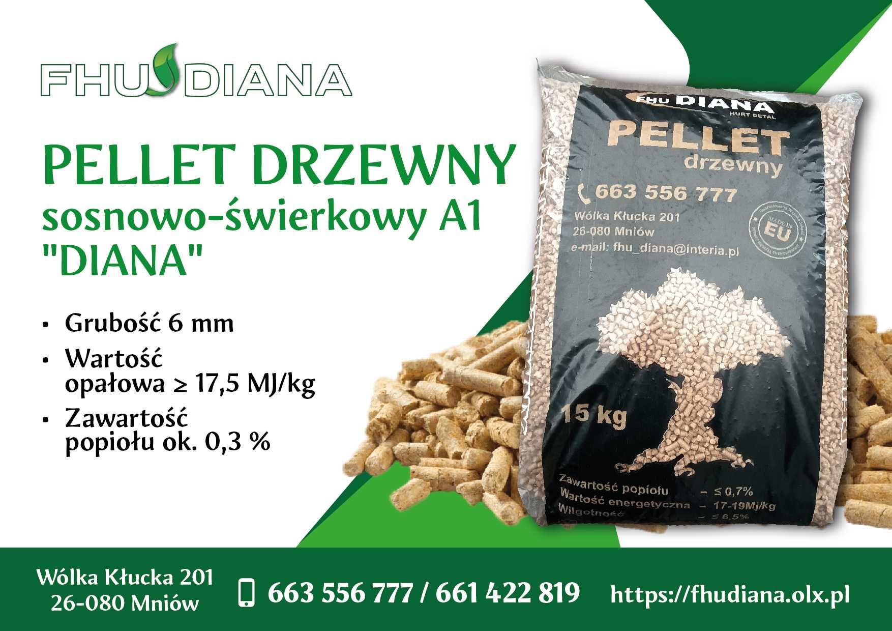 Pellet DRZEWNY Sosnowo-Świerkowy A1 /TRANSPORT/