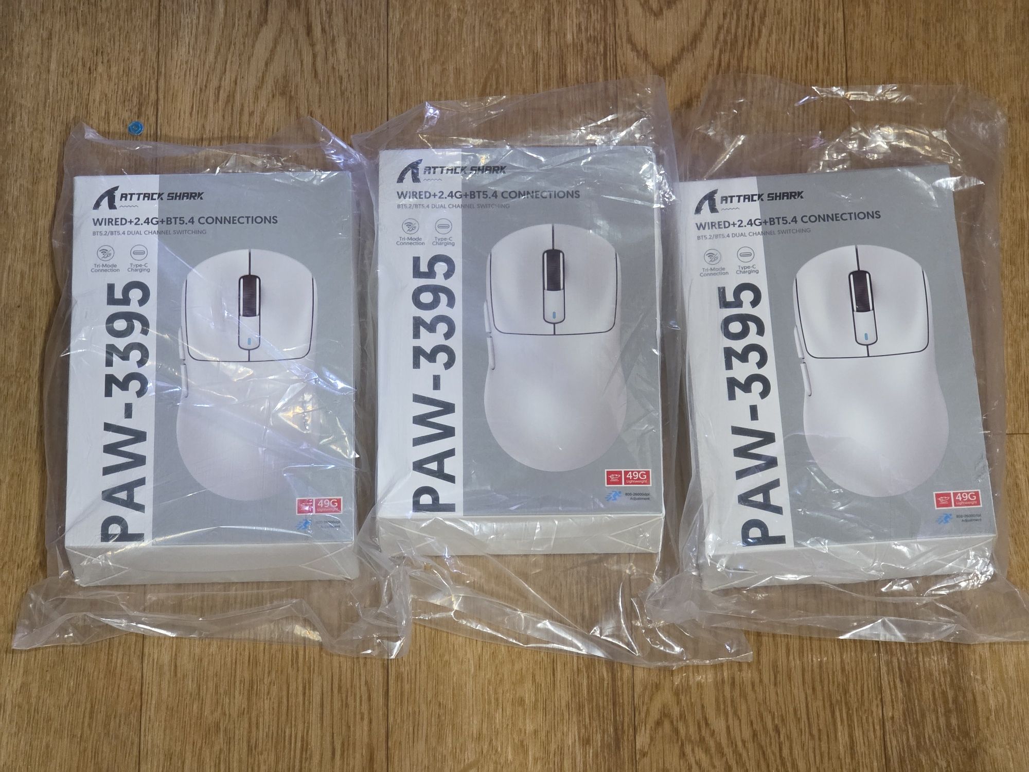 Миша Attack Shark X3 та X3 pro на топовому сенсорі PAW3395 26000 DPI