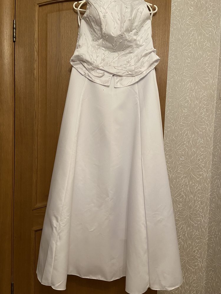 Свадебное платье,костюм,корсет+юбка р 48-50
