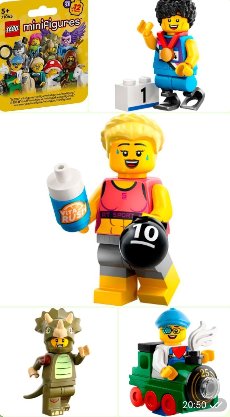 LEGO Minifigures минифигурка Харли Квинн в стиле диско (71020_1)