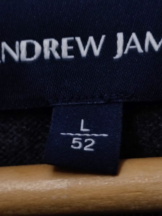sweter sweterek męski Andrew James L długi rękaw denim classic sport r