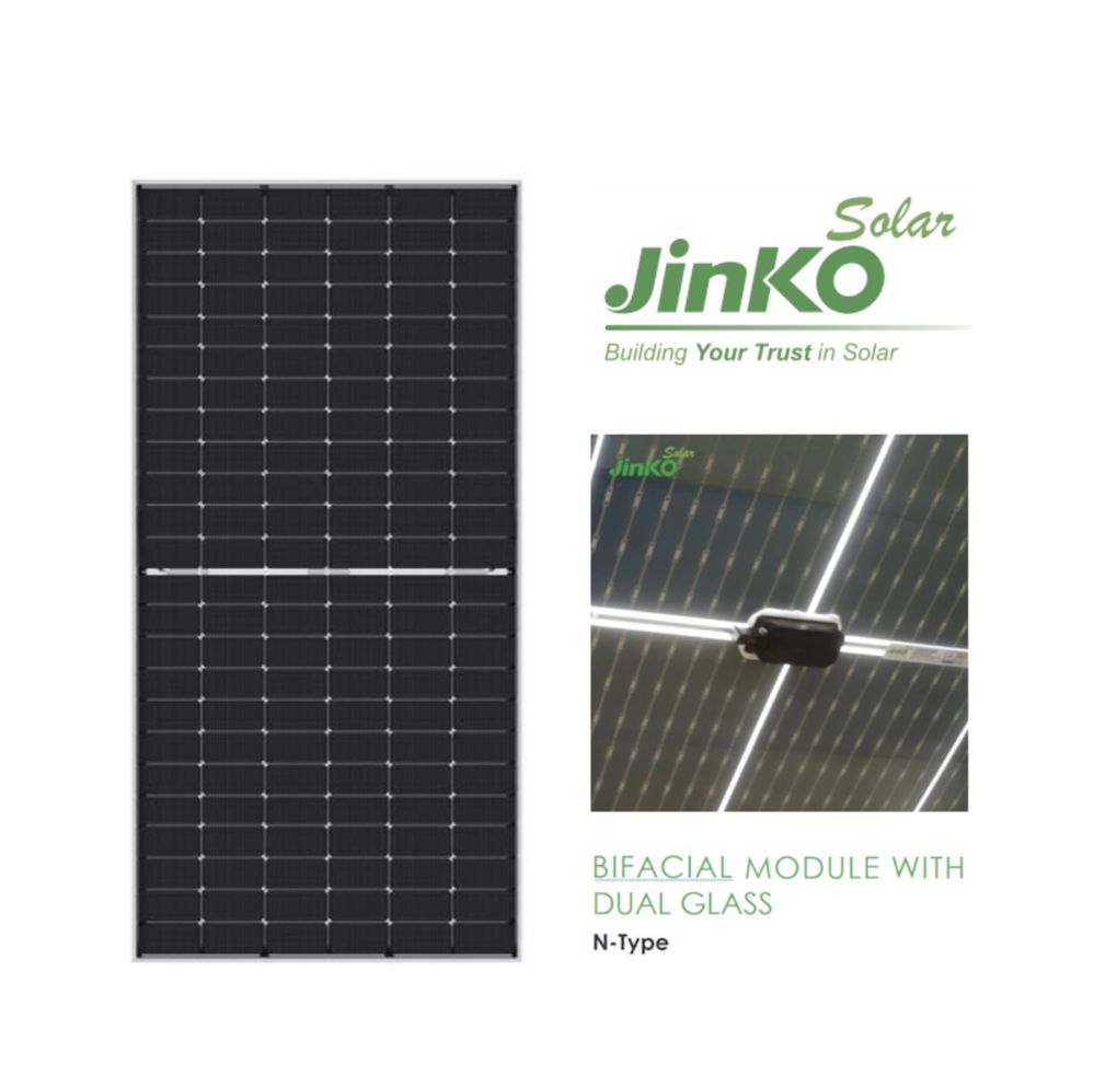 Солнечная панель Jinko JKM570N72HL4BDV двухсторонняя Bifacial 570Вт