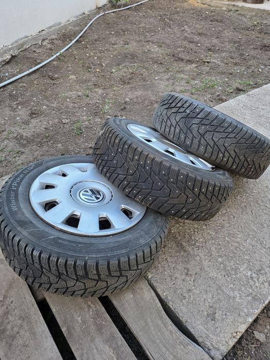 Диски с резиной very golf4 зима шип 5x100 185/65/15 3шт
