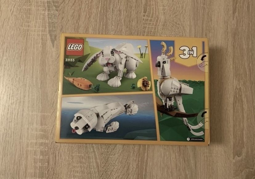 Nowe LEGO CREATOR Biały królik 3w1 31133