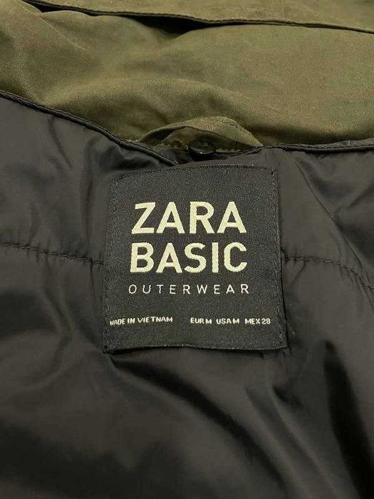 Курточка-парка Zara 2в1 M-ка с высоким воротам