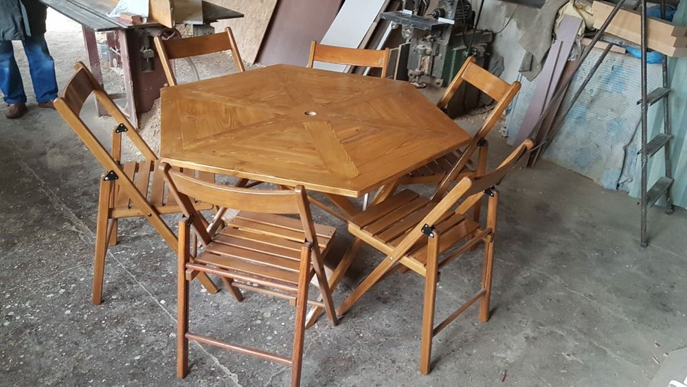 Zestaw stół + 6 krzeseł