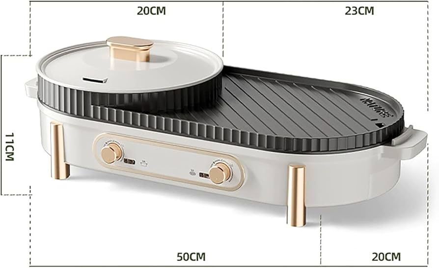 Електрична сковорода YJINGRUI MSINE Hotpot & BBQ pot