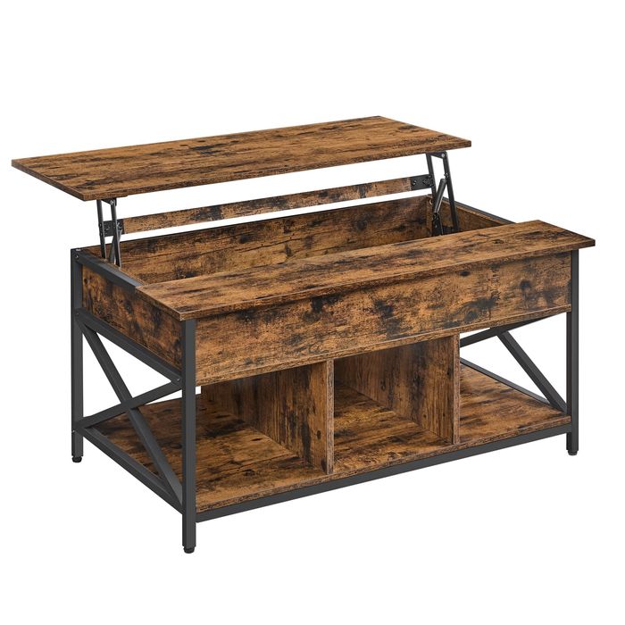Ława z wysuwanym blatem stół stolik kawowy 60 x 100 x (48-62) cm LOFT