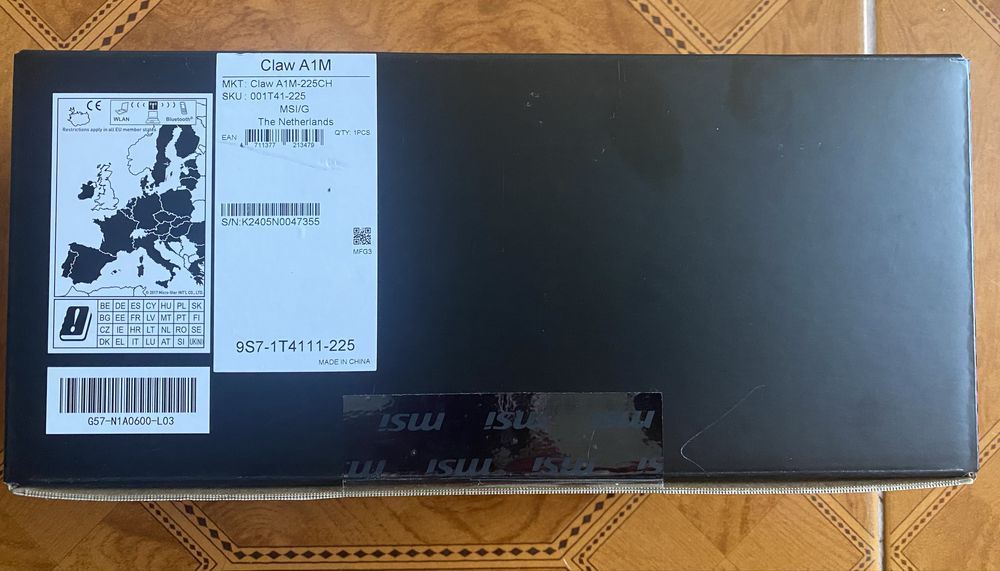 Consola Portatil MSI CLAW A1M-225CH 7” 1Tb SELADO