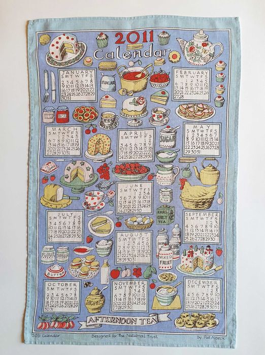 Ściereczka lniana Makatka Kalendarz 2011 rok