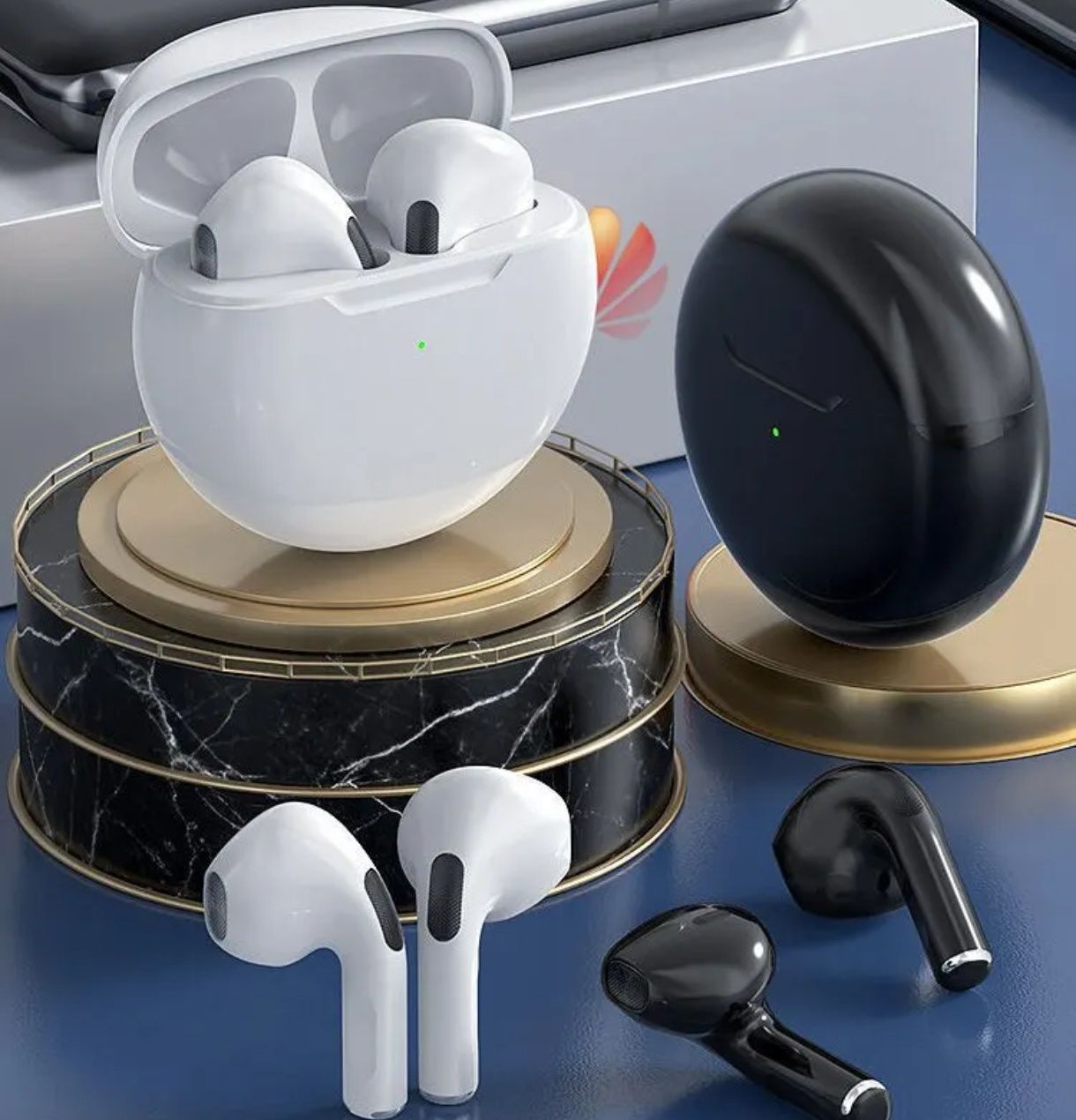 Навушники Pro 6 TWS блютус з мікрофоном в кейсі бездротові
