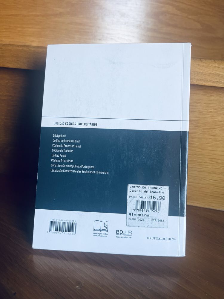Codigo do Trabalho (como novo)