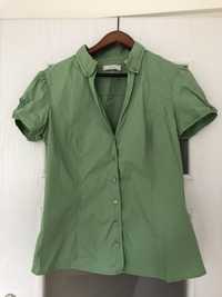 Bluzka koszula damska Tatuum, 42 L/Xl, zielona