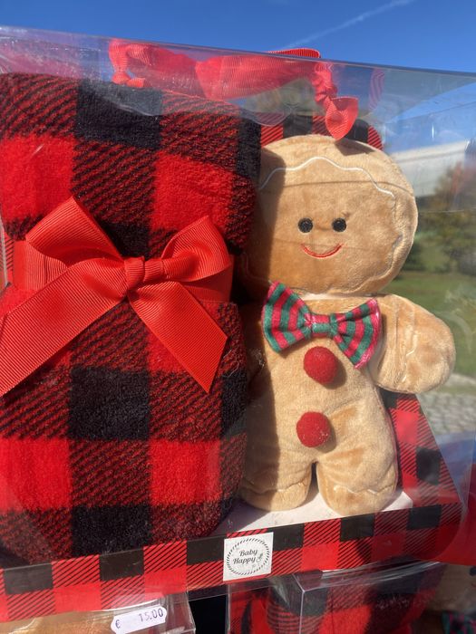 Manta + boneco de gengibre