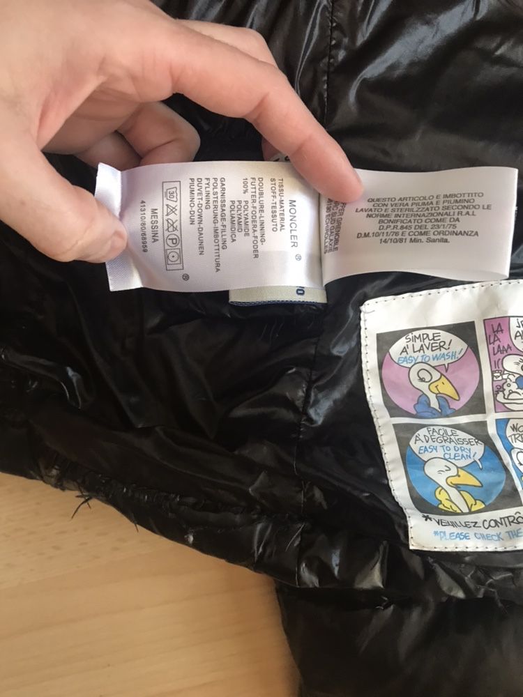 Kurtka puchowa z naturalnym duzym jenotem