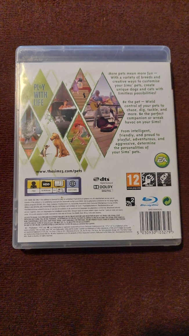 The Sims 3 Pets Zwierzaki PlayStation 3 PS3