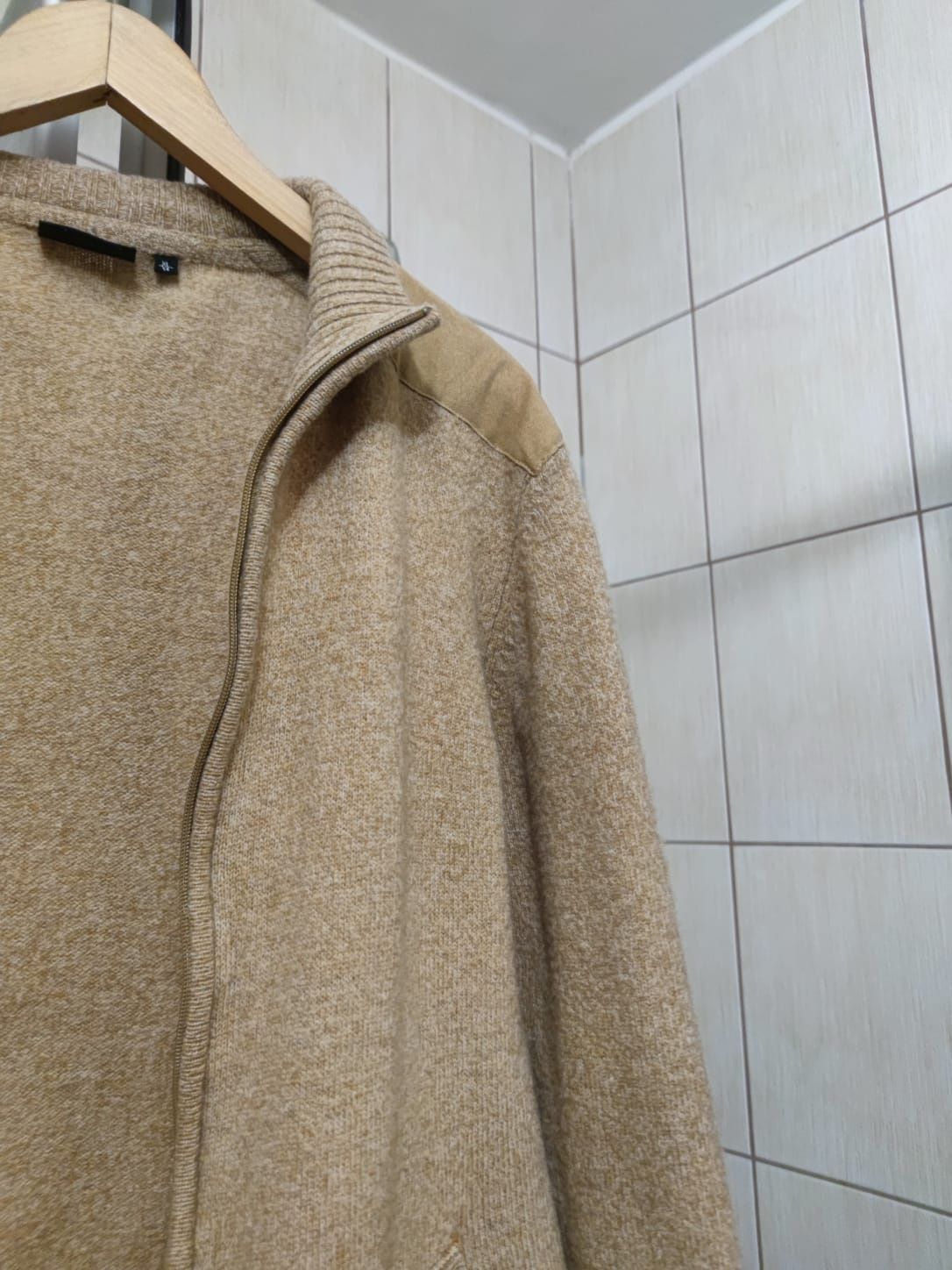 Sweter klasyczny XL Bernd Berger męski rozsuwany suwak zasuwany z dług